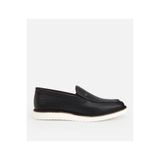 HOTİÇ Erkek Deri Siyah Delikli Hafif Tabanlı Klasik Loafer