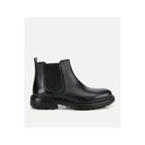 Hotiç Erkek Deri Siyah Lastik Detaylı Chelsea Bot