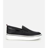 Hotiç Erkek Deri Siyah Metal Detaylı Günlük Loafer