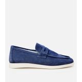 Hotiç Erkek Süet Deri Mavi Yumuşak Dokulu Loafer 02ayh305140a620 Mavi