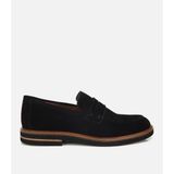 HOTİÇ Erkek Süet Deri Siyah Klasik Loafer