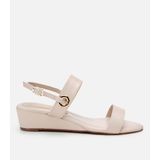 HOTİÇ Kadın Bej Dolgu Topuklu Sandalet, BEJ-BEIGE, 39 EU