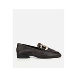 Hotiç Kadın Deri Kahverengi Tokalı Klasik Loafer