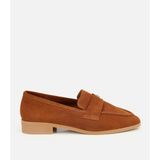 Hotiç Kadın Süet Deri Taba Yumuşak Dokulu Klasik Loafer