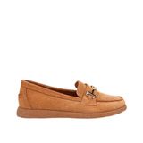 Hotiç Kadın Süet Deri Taba Yumuşak Tabanlı Comfort Günlük Loafer