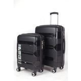 Hotowa Gold PP 8011 Siyah TSA Kilitli İkili Set Valiz