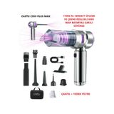 HOTSY Kablosuz Araç İçi Süpürge Mor | 17000PA Güçlü Vakum | Fırçasız Motor | Üfleme & Vakum