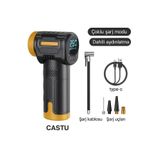 HOTSY Taşınabilir Şarjlı Kompresör Lastik Hava Pompası CASTU CS60 PLUS MAX