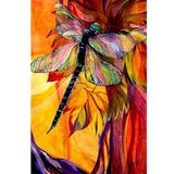 HOUPOO Ahşap Yapboz Yetişkinler için 1000 Parça - Posterli Büyük Yapboz, Oyun Oyuncakları Hediye Güzel Renk Yusufçuk Süslemeleri - 76,2 cm x 50,8 cm