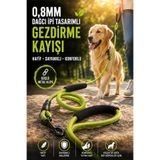 House Bird 0,8 mm Dağcı İpi Köpek Gezdirme Kayışı Güçlü Klipsli Konforlu Tutma Saplı