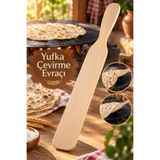 House Bird Ahşap Yufka Çevirme Evraçı Uzun Yassı Tahta Yufka Ekmek Sac Çevirme Aparatı