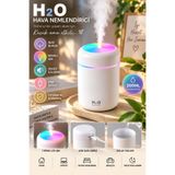 House Bird H2O 300 ML Hava Nemlendirici 7 Renk LED Işıklı Sessiz USB Şarjlı Mini Buhar Makinesi