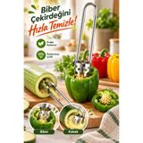 House Bird Paslanmaz Çelik Biber Kabak Oyacağı Çekirdek Temizleme ve Dolma Hazırlama Aparatı