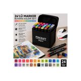 House Bird Pencraft Marker Boyama Kalemi 24 Lü Set – Çift Uçlu Profesyonel Çizim Kalemleri