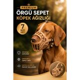 House Bird Premium Örgü Sepet Köpek Ağızlığı Ayarlanabilir Nefes Alabilir Koruyucu 7 Boy