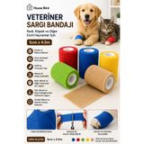 House Bird Veteriner Sargı Bandajı Kedi Köpek Hayvan Sargı Bezi 5 cm x 4.5 m
