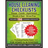 HOUSE CLEANING CHECKLISTS BOOK (150) • For Regular Daily & Deep Cleaning Use: Professional Home Cleaning Checklist System | 150 Cut Out/Tear Out ... Airbnb, & Cleaning Companies | 8.5x11 Inches