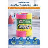 House Mikrofiber Temizlik Bezi 4 Adet (4’Lü 1 Rulo)Çok Amaçlı Yüksek Emici Mikrofiber Temizlik Bezi Seti