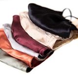 House of Silk %100 İpek Bal Rengi Ağız Maskesi Zincir Detaylı