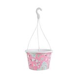 House2home House2home Güllü Askılı Saksı -Pembe Çap 26.9Cm