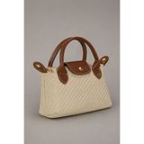 Housebags Balıksırtı Örgü Dokulu Hasır Omuz ve El Çantası 255