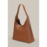 Housebags Hudson Omuz Çantası - Structured Siluet, Doğal Karamel