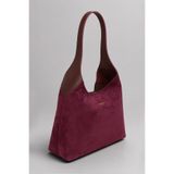 Housebags Hudson Omuz Çantası - Structured Siluet, Vintage Bordo