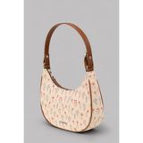 Housebags Ivory Bloom Bag – Çiçek Desenli Kanvas Omuz Çantası