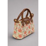 Housebags Rosalie Garden Mini Tote Bag, Vintage Kırmızı Çiçek Desenli Omuz Çantası