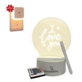 Housebliss Yetişkinler Çocuklar için Hediyeler, Kişiselleştirilmiş DIY Mesaj Panosu Gece Lambası, Silinebilir Kalem ve Uzaktan Kumandalı USB Powered Masa Lambası, Ofis Odası Masaüstü, LI0001
