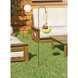 Houselabs 4 Adet Bahçe Askılığı Lambader Tel Ayak Düzenleyici Stand 100 Cm Siyah