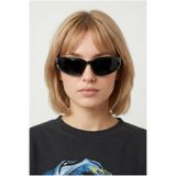 Houseofeyeris RAENNA SİYAH ÇERÇEVE Dar Oval Cat-Eye GÜNEŞ GÖZLÜĞÜ – Siyah Lens – UV400