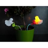 HOUSETREND Dekoratif sevimli Biblo Modern Plastik 2'li Hayalet Saksı Dekoru, 10x11 cm, Beyaz ve Turuncu, Pil ile Kullanım, Ev Dekorasyonu boo-tanical goost botanik