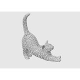 HOUSETREND Dekoratif sevimli Biblo Voronoi Esneyen Kedi Voronoi Stretching Cat