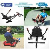 Hoverkart Elektrikli Kaykay Koltuk Smart Scooter Hovercard Aparat Siyah