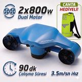 Hoverway Orca 2 Pro Çift Motorlu 1600W (2x800W) Deniz Scooter'ı (Sea Scooter) - Premium Performans Serisi - Mavi