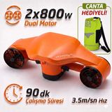 Hoverway Orca 2 Pro Çift Motorlu 1600W (2x800W) Deniz Scooter'ı (Sea Scooter) - Premium Performans Serisi - Turuncu