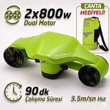 Hoverway Orca 2 Pro Çift Motorlu 1600W (2x800W) Deniz Scooter'ı (Sea Scooter) - Premium Performans Serisi - Yeşil