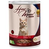 HOW MEOW 12 ADET JÖLELİ PARÇA ETLİ YETİŞKİN KEDİ YAŞ MAMASI TAVUK CİĞERLİ