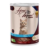 How Meow 12 Adet Pate Yetişkin Kedi Yaş Maması Balıklı 400 Gram