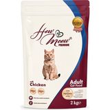 How Meow Premium Tavuklu Yetişkin Kedi Maması 2 kg Omega 3 & 6 Destekli - 1