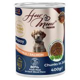 How Meow Somonlu 12x400 gr Yavru Köpek Yaş Mama