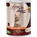 How Meow Somonlu Yetişkin Kedi 12x400 gr Yaş Mama