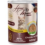 How Meow Tavuklu Jöleli Parça Etli 400 gr Yetişkin Kedi Konservesi