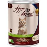 How Meow Yetişkin Kedi Maması Kuzulu Parça Etli Konserve 400GR 12 Adet - 100
