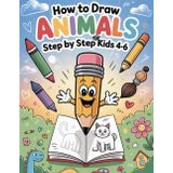 How to Draw Animals Step by Step for Kids Ages 4–6: Develop Fine Motor Skills Through Fun Learning with Easy and Cute Playful Characters Creatures