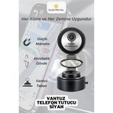 Howear Magsafe Özellikli Güçlü Mıknatıslı Vantuz Telefon Tutucu Ev Araç Her Zemine Uygun Telefon Tutucu - Siyah