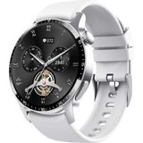 Howear Spor Klasik Arama Yapan Erkek Akıllı Saat Android&ios Huawei Iphone Samsung Xiaomi Uyumlu Kol Saati - Gümüş - 46 mm