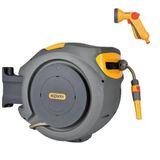 HOZELOCK 2403-3535H Duvara Monte 30 M Hortumlu Otomatik Geri Sarmalı Hortum Toplama Makara Seti + 2672H Duş Başlıklı Hortum Tabancası Hediyeli