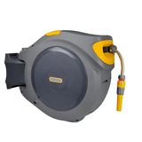 Hozelock 2595H Duvara Monte Otomatik Geri Sarmalı Hortum Makara Seti 40 Mt